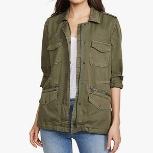 Velvet by Graham and Spencer; Lightweight Ruby army jacket; size S